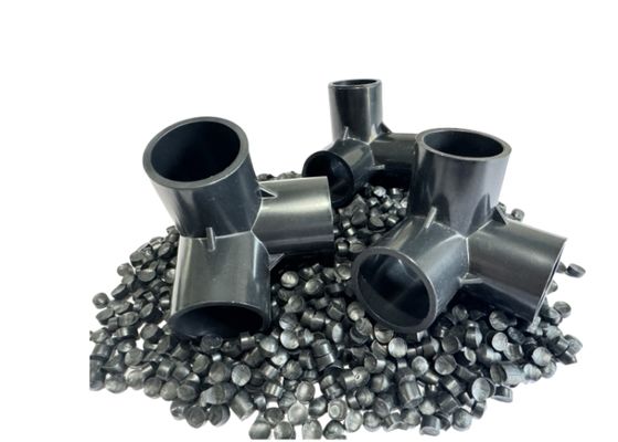 PVC 사출 제품용 고광택 PVC 수지 컴파운드 맞춤형 회색 경질 PVC 컴파운드 과립 사출 성형용